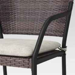 3pc Wicker Bistro Set With Cushions - Dark Brown - Room Essentials™ 14 3pc Wicker Bistro Set With Cushions - Dark Brown - Room Essentials™ -Room Essentials GUEST aca2327f 450c 467e 991d 34e5a1b3a684