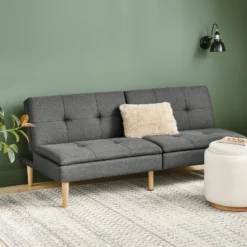 69" Tufted Dorm Futon Sofa - Room Essentials
