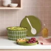 Serve Bowl With Lid And Utensil Green - Room Essentials™ -Room Essentials GUEST b5b344b3 8446 4c9a 9ab2 1dd535e2d555