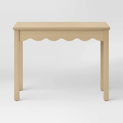 Wavy Writing Desk With Drawer Natural - Room Essentials™ 5 Wavy Writing Desk With Drawer Natural - Room Essentials™ - Image 3