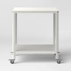 Metal Accent Rolling End Table Chalk White - Room Essentials™ 7 Metal Accent Rolling End Table Chalk White - Room Essentials™ -Room Essentials GUEST bb18e783 f3aa 466e a1f0 b05221388631