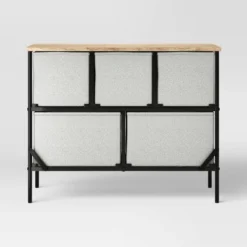 36" Wide Fabric Bin 5 Dresser Black Frame - Room Essentials™ 9 36" Wide Fabric Bin 5 Dresser Black Frame - Room Essentials™ -Room Essentials GUEST be4d80bc 54da 4832 9fc1 f3d8595c47c7