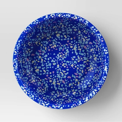 34oz Plastic Terrazzo Candid Cobalt Cereal Bowl Blue - Room Essentials™ 4 34oz Plastic Terrazzo Candid Cobalt Cereal Bowl Blue - Room Essentials™ - Image 2