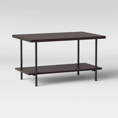 Wood And Metal Coffee Table With Storage Shelf - Room Essentials™ 9 Wood And Metal Coffee Table With Storage Shelf - Room Essentials™ - Image 7
