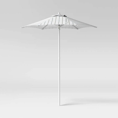 6' Round Outdoor Patio Market Umbrella With Black Pole - Room Essentials™ 12 6' Round Outdoor Patio Market Umbrella With Black Pole - Room Essentials™ - Image 10