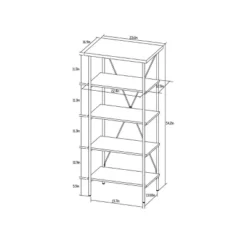 Wood And Metal Media Tower Bookcase Natural - Room Essentials™ 11 Wood And Metal Media Tower Bookcase Natural - Room Essentials™ -Room Essentials GUEST c85108f7 f948 4dbf 8108 8a39d758bb4f