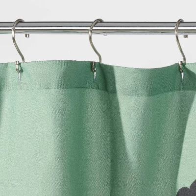 Puffs Shower Curtain Green - Room Essentials™ 4 Puffs Shower Curtain Green - Room Essentials™ - Image 2