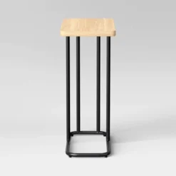 Mixed Material Wood And Metal Rectangle Top C Table Natural Wood - Room Essentials™ -Room Essentials GUEST c9ff1e55 46a8 48a8 a99f fcc015db26ab