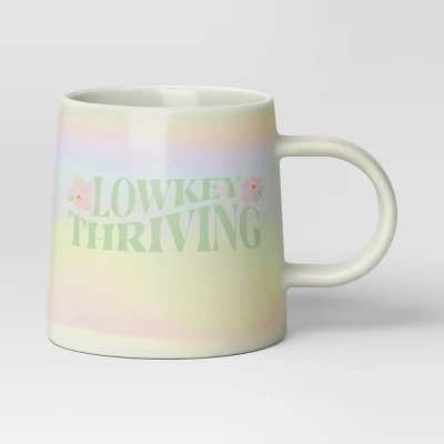 16oz Stoneware Low Key Thriving Mug - Room Essentials™: Coffee Cup, Microwave & Dishwasher Safe Drinkware 5 16oz Stoneware Low Key Thriving Mug - Room Essentials™: Coffee Cup, Microwave & Dishwasher Safe Drinkware - Image 3