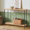 Wood And Metal Console Table Natural - Room Essentials™