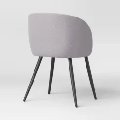 Set Of 2 Upholstered Barrel Back Dining Chairs With Metal Base Dining Chair Gray - Room Essentials™ -Room Essentials GUEST d6dd121a cf0a 446d b4b2 b2363f6952a9