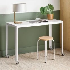 45" Metal Rolling Computer Desk - Room Essentialsā¢