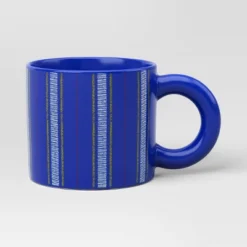 16oz Stoneware Piecemeal Horizontal Striped Mug Candid Cobalt - Room Essentials™ 7 16oz Stoneware Piecemeal Horizontal Striped Mug Candid Cobalt - Room Essentials™ -Room Essentials GUEST d9b89ecd 2e8e 486a a924 4873b5dccfea