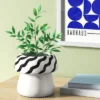 Mushroom Decorative Vase White/Black - Room Essentials™ -Room Essentials GUEST de5702f3 e095 4c21 a9a3 63407e049432