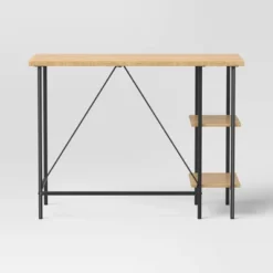 Wood And Metal Desk With Shelves Natural - Room Essentials™ 10 Wood And Metal Desk With Shelves Natural - Room Essentials™ -Room Essentials GUEST e2294df5 04d3 4a7d 85cb d2633222370c