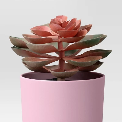 3pk 9.06" Succulent Artificial Plants Pink - Room Essentials™ 5 3pk 9.06" Succulent Artificial Plants Pink - Room Essentials™ - Image 3