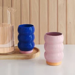 14 Fl Oz Wavy Handle Tumbler - Room Essentialsā¢