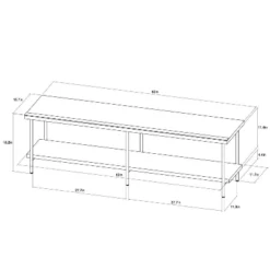Wood And Metal TV Stand For TVs Up To 60" - Room Essentials™ 11 Wood And Metal TV Stand For TVs Up To 60" - Room Essentials™ -Room Essentials GUEST f2ab031b ee97 4ed0 a48d 1bc0bae2773f