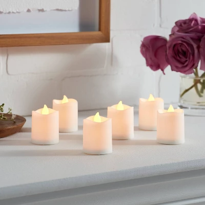 6pk Votives LED Candle - Room Essentials™: Resin & Plastic, Battery Operated, Safe Decor 3 6pk Votives LED Candle - Room Essentials™: Resin & Plastic, Battery Operated, Safe Decor