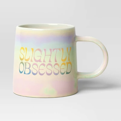 16oz Slightly Obsessed Mug White - Room Essentials™: Stoneware Coffee Cup, Microwave & Dishwasher Safe, 16oz Capacity 5 16oz Slightly Obsessed Mug White - Room Essentials™: Stoneware Coffee Cup, Microwave & Dishwasher Safe, 16oz Capacity - Image 3