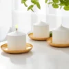 3" X 3" 3pk Unscented Pillar Candle Set White - Room Essentials™: Paraffin Wax, 30hr Burn Time -Room Essentials GUEST f7607223 8b59 4951 912f d388eccf8800