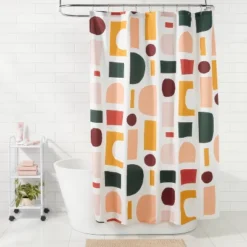 Savor Geo Shower Curtain Multi - Room Essentials™