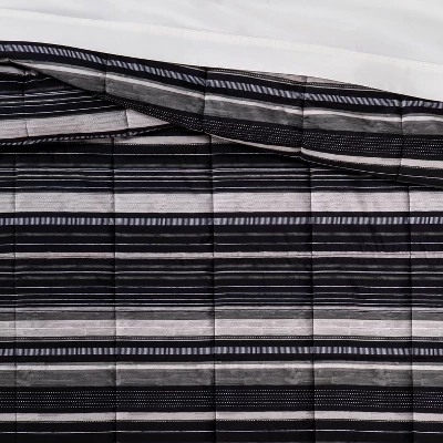 Microfiber Stripe Reversible Comforter - Room Essentials™ 6 Microfiber Stripe Reversible Comforter - Room Essentials™ - Image 4