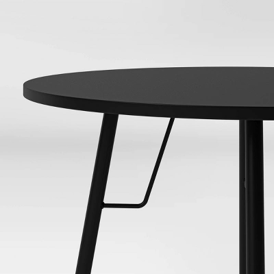 36" Round Dining Table Black - Room Essentials™ 5 36" Round Dining Table Black - Room Essentials™ - Image 3